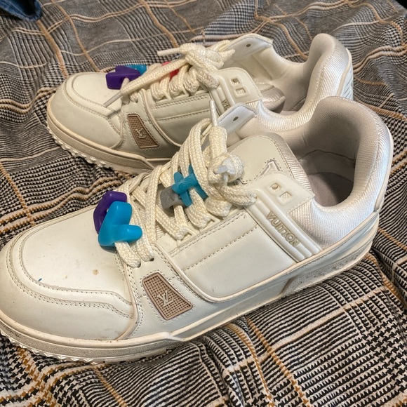 Cream LV Trainer Maxi - Picture 4 of 5